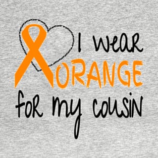 I Wear Orange for My Cousin Ribbon Awareness Graphic product T-Shirt